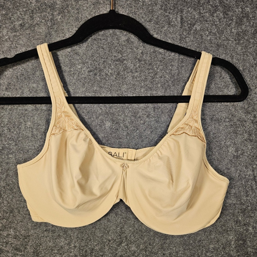 Bali Womens Tan Passion for Comfort Minimizer Bra 3385 Comfort‎ Support Sz 36D